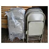 (12) Metal Folding Chairs