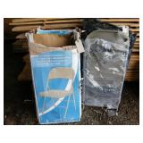 (12) New Metal Folding Chairs in Box
