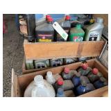 Three Boxes of Mixed Oil and Transmission Fluids