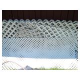 Lot of White Vinyl Lattice