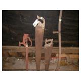 Tool Lot: 2 man saw/ water hydrant/ Tobacco