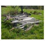 Lot of Split Rail Fence/ Old Lumber / 2 Clothes