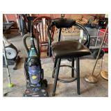 Bissell Vacuum Cleaner and Black Swivel Stool