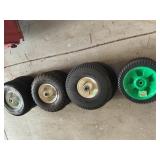 Assorted Pneumatic and Solid Utility Wheels