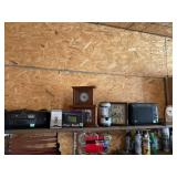 Collection of Vintage Electronics, Clocks, and Dec