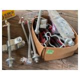 Assorted Metal Fasteners and Hardware Tools