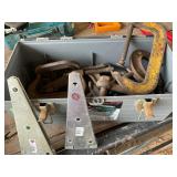 Plastic Toolbox with Strap Hinges and Clamps