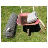 Wheelbarrow/ Welded Wire & PTO Shaft