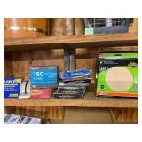 Lot of Staples, Staple Guns, and Sanding Discs