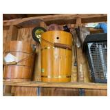 Wooden Ice Cream Buckets and Mosquito Catcher