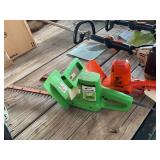 Two Electric Hedge Trimmers by Black + Decker and
