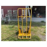 Yellow Metal Two-Wheel Hand Truck