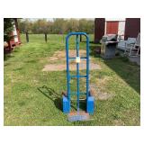 Blue Metal Two-Wheel Hand Truck