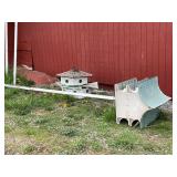 Two Metal Multi-Compartment Birdhouses