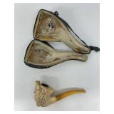 Meerschaum Pipe with Case by CAO