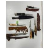 Fixed and Folding Knives with Sheaths 3ï¿½ to 6ï¿½ bla