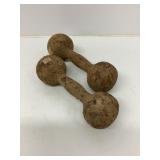 Civil War Cast Iron Dumbbells