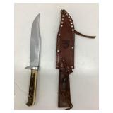 Original Puma Bowie Knife with Leather Sheath