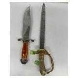 German hunting dagger a Hirschfanger Decorative K