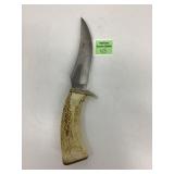 Fixed Blade Knife with Antler Handle 5 1/4ï¿½ blade