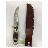 Rattlesnake Skinner Knife kc3 Solingen ï¿½with Leath