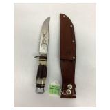 Crane Brand 715 Fixed Blade Knife with Stag Handle