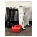 Electric Oil-Filled Radiators with Gas Can