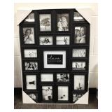 Multi-Opening Black Photo Collage Frame