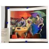 Itzchak Tarkay Signed Serigraph ï¿½Happy Recollectio