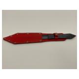 Two-Edge Knife with Red Sheath, Germany