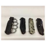 Four Folding Pocket Knives