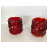 Dietz No. 40 Red Glass Lamp Globes