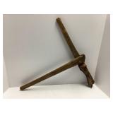 Vintage Wooden Fence Stretcher Tool