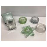 Glass Candleholders