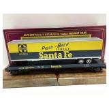 O Scale MTH Santa Fe Flatcar with Trailers