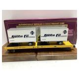 O Scale MTH Santa Fe Flatcar w/Trailers #20-98131