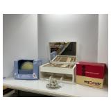 White Valet, Veg-o-Matic, Candle at Teacup/Saucer