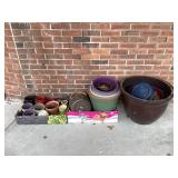 Plastic and Ceramic Plant Pots