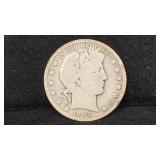 1902-S Silver Barber Half Dollar