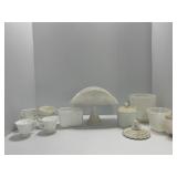 Milk Glass Assorted Tableware Collection