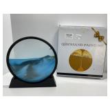 Round Quicksand Art with Stand