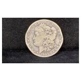 1903-S Silver Morgan Dollar, rim damaged