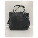 Coach Black Leather Tote Bag