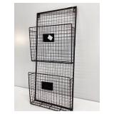Wall-Mounted Metal Wire Storage Rack