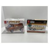 Two AMT 1/25 Scale Model Car Kits