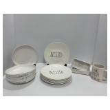 Rae Dunn Ceramic Dinnerware and Accessories Set
