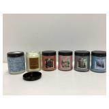 6 Scented Jar Candles by Various Brands