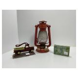 Lantern, Cast Iron Truck Nut Crackerï¿½and Boot Shak