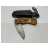 Wild Outdoors Folding Knife with Sheath