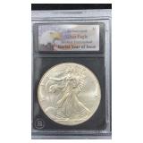 Key 1996 Silver Eagle 1oz, Bradford Exchange Mint